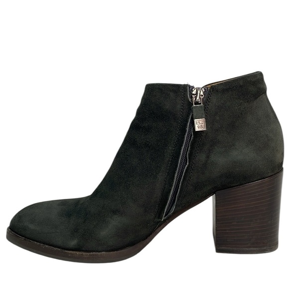 Alberto Fermani Ankle Booties Dark Green Suede Leather Size 39.5 9.5 - Picture 7 of 13